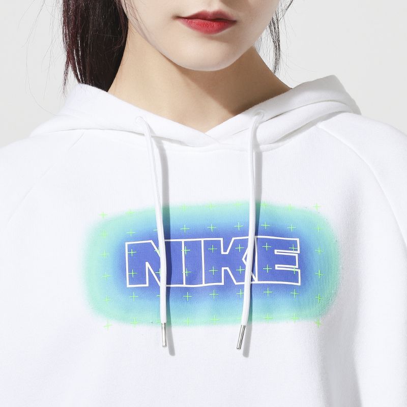 Nike耐克女卫衣2021年冬季新款加绒运动连帽套头衫DO6953-100-261-图1