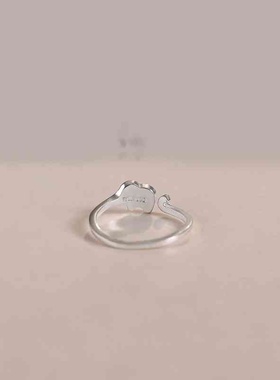 新款指女纯银2025年新款开口可调节食指戒小众设计感尾戒礼物