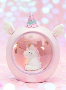 天使独角兽星空灯床头摆件礼品