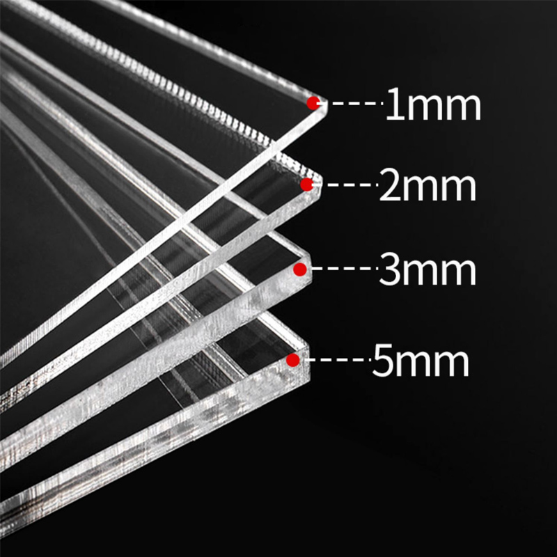高透明亚克力板材专用标识牌板面板无色激光切割开孔托盘镜片垫片有机玻璃任意形状模型展示拼接盒整体箱定制 - 图1