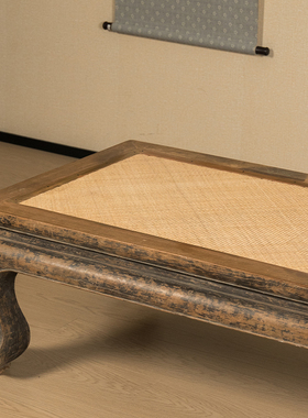 榉木束腰三弯腿凉榻明清古典