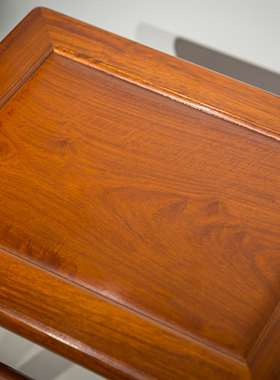 红木无束腰刀牙板方凳 中式实木红木凳子榫卯结构纯手工方凳