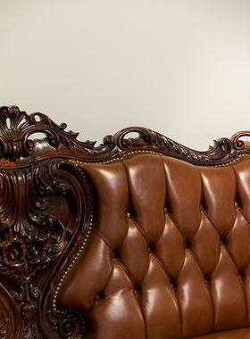 民国风红木草叶海派成套四件软包