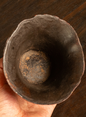 竹雕松鹿图爵杯竹制艺术品