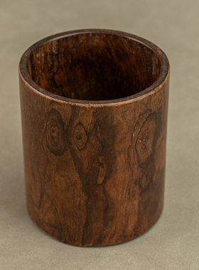 黄花梨三足笔筒文房雅器