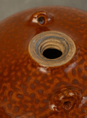 虎皮釉双系壶瓷器艺术品