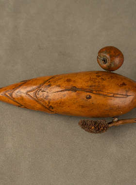 清代黄杨雕竹笋摆件古玩收藏