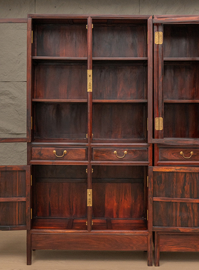 红木书柜一对明清古典家具