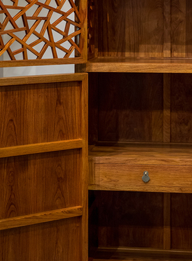 冰绽客厅红木方角柜中式