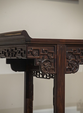 龙纹翘头案明清古典风收藏老红木