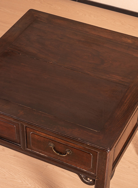 红木带屉四面平棋牌桌