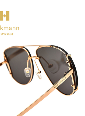 海歌漫同款金属全框时尚太阳眼镜