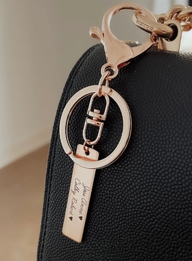 定制名字logo刻字金属钥匙扣婚礼纪念日挂件生日派对礼物伴手礼