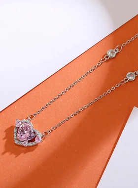 范琦新款上市优质合作款妲己女仆咖啡款守护之心项链女潮简约百搭