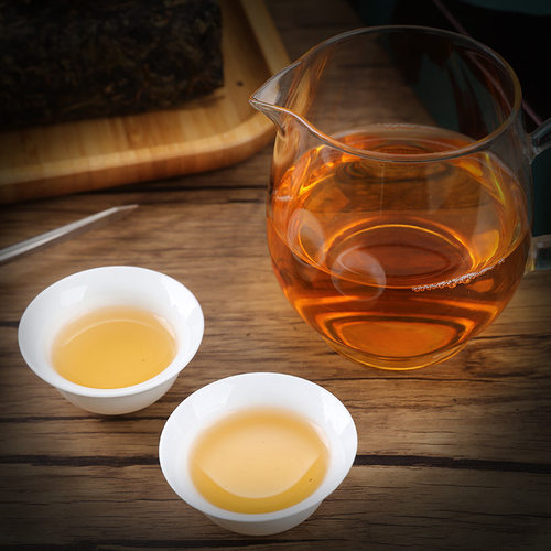 安化黑茶旗舰店官方湖南正品特产金花茯砖茶三不特级茶叶礼盒装 - 图1