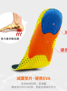 军训减震吸汗弹力抗菌运动鞋垫
