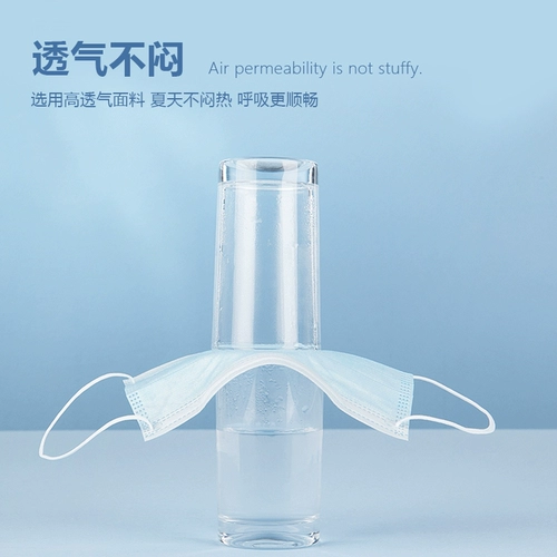 Белая одноразовая летняя тонкая дышащая медицинская маска