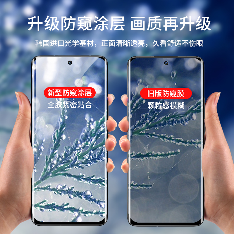 摩托罗拉x30pro钢化水凝膜s30pro防窥膜moto手机膜全屏覆盖Motorola曲面屏全包边保护软贴膜por全胶防偷窥屏-图3