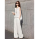 Awakening Paradise Two-piece Set 26 Summer Necklace Sleeveless Irregular Shirt Casual Pants suit