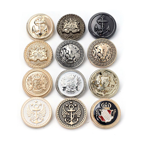 金属大衣风衣扣子男士西装外套纽扣上衣女毛呢圆形衣服装饰扣百搭 - 图3