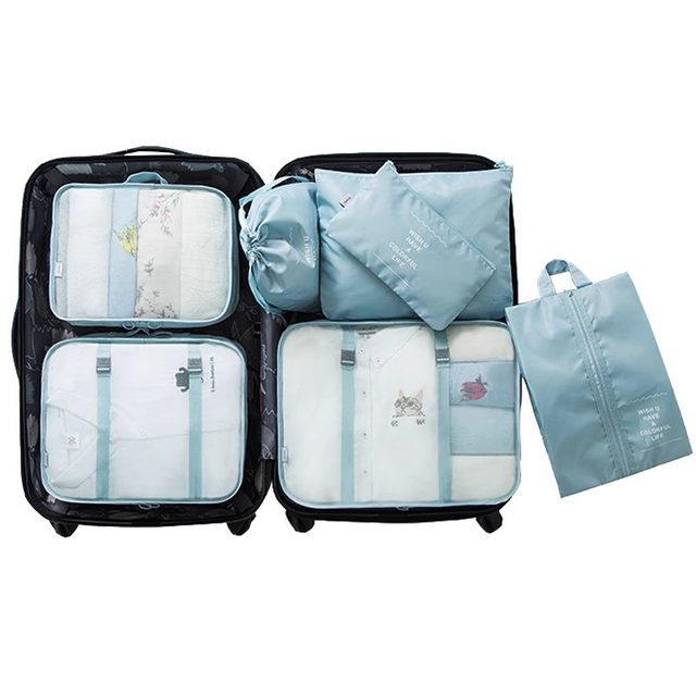 Travel storage bag seven-piece set package storage bag