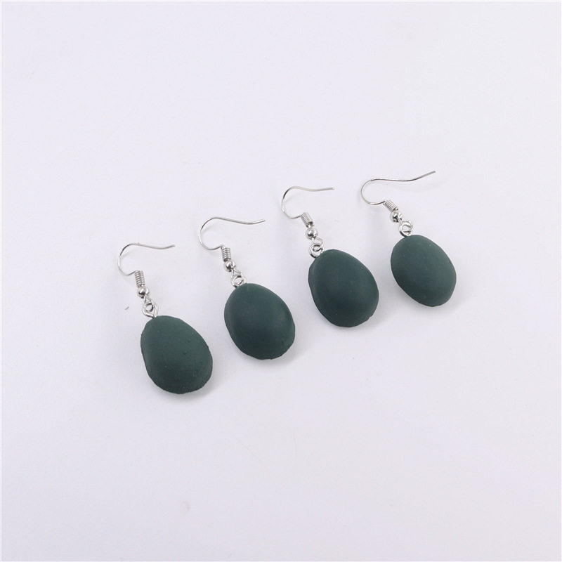 日韩个性趣味软陶泥手工爱心潮耳坠 德耀摆件