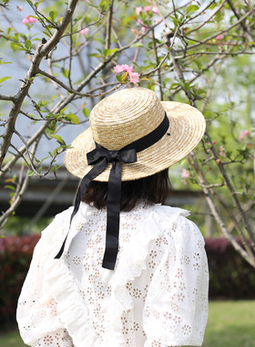 两用宽檐麦秆遮阳帽防晒夏季新品