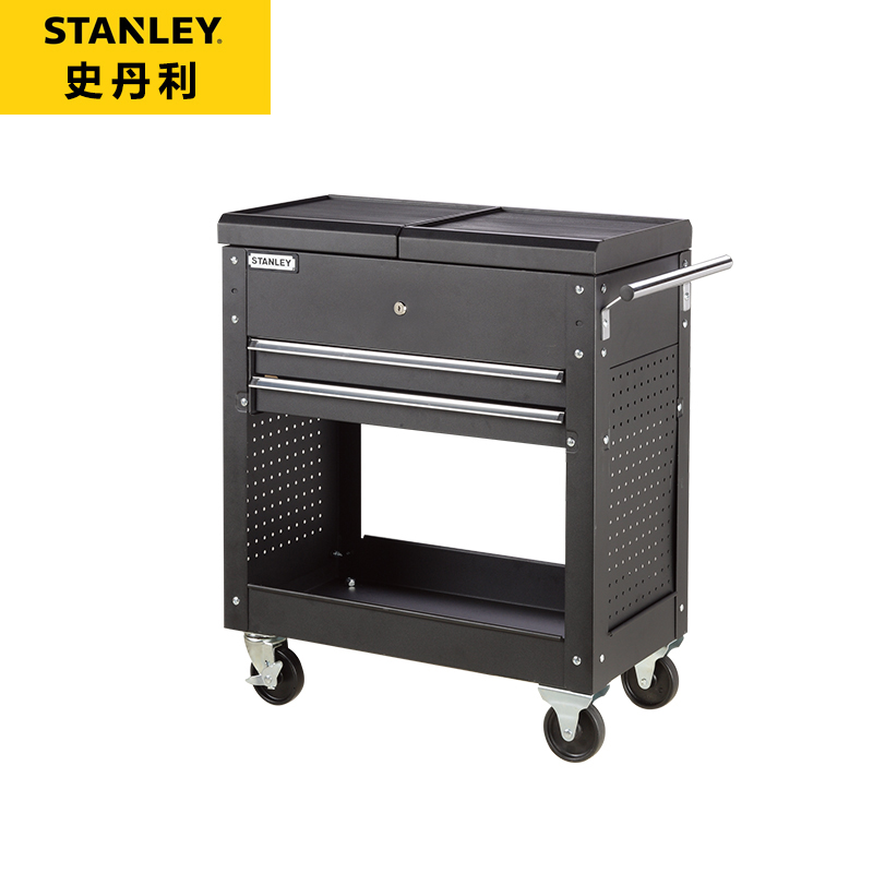 STANLEY史丹利2两抽屉工具车 94-539-23 推车705*370*830mm零件车 - 图1