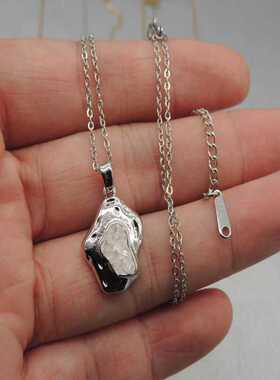 甜美轻奢不规则清新项链18K包金