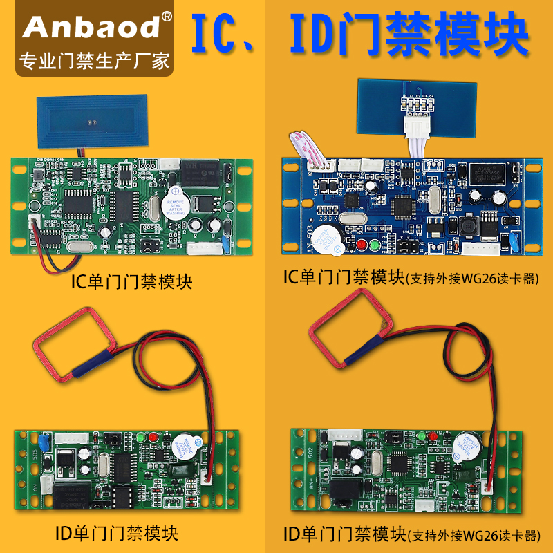 厂家直销IDIC嵌入式门禁楼宇电梯电脑免布线加密刷卡模块刷卡板 - 图0