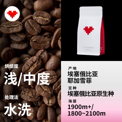 耶加雪菲埃塞俄比亚水洗沃卡SOE意式阿宝精品美式手冲现磨咖啡豆 - 图0