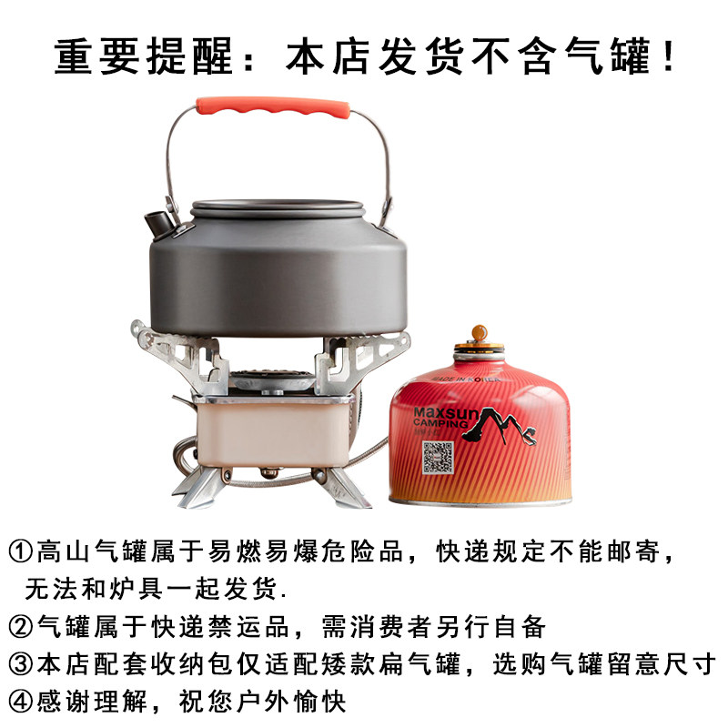 Stoneware kettle, multi-cup tea tray, outdoor set including travel bag, tea maker, cassette stove, portable tea set