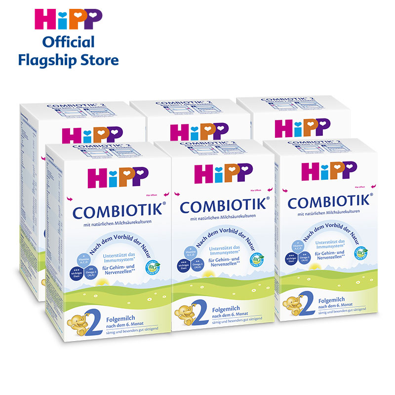 hipp有机combiotik 2段600g*6盒 HiPP喜宝海外婴幼儿牛奶粉