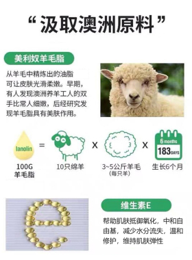 【品牌授权】澳大利亚SpringLeaf绿芙维生素E绵羊油VE面霜100g