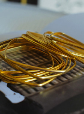 vintage toccata Joan Rivers 金色 多个 摩登 叠戴 手镯