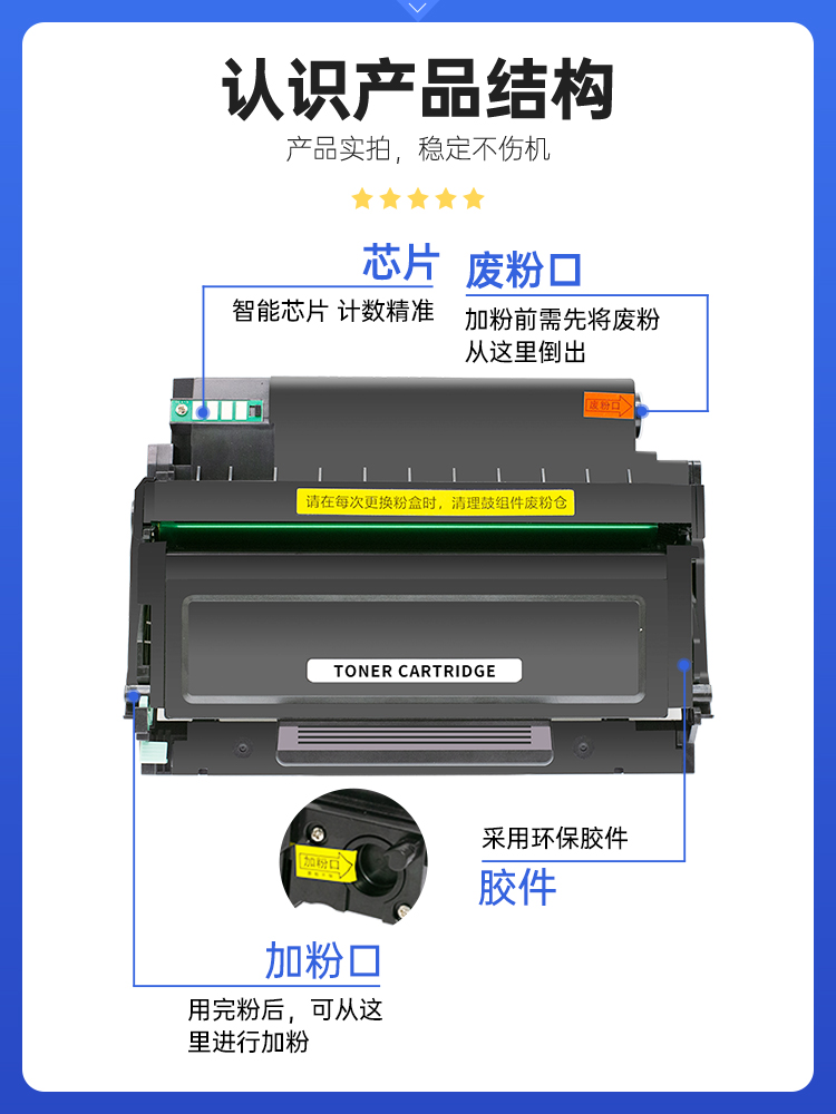 兼容TO400H奔图m6700dw硒鼓m7100dn粉盒p3010d碳粉P3300墨盒m7200fdn打印机墨粉盒P3320d M6800 BP4000 M7300 - 图0