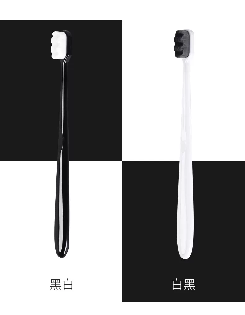 Soft postpartum toothbrush for young mother