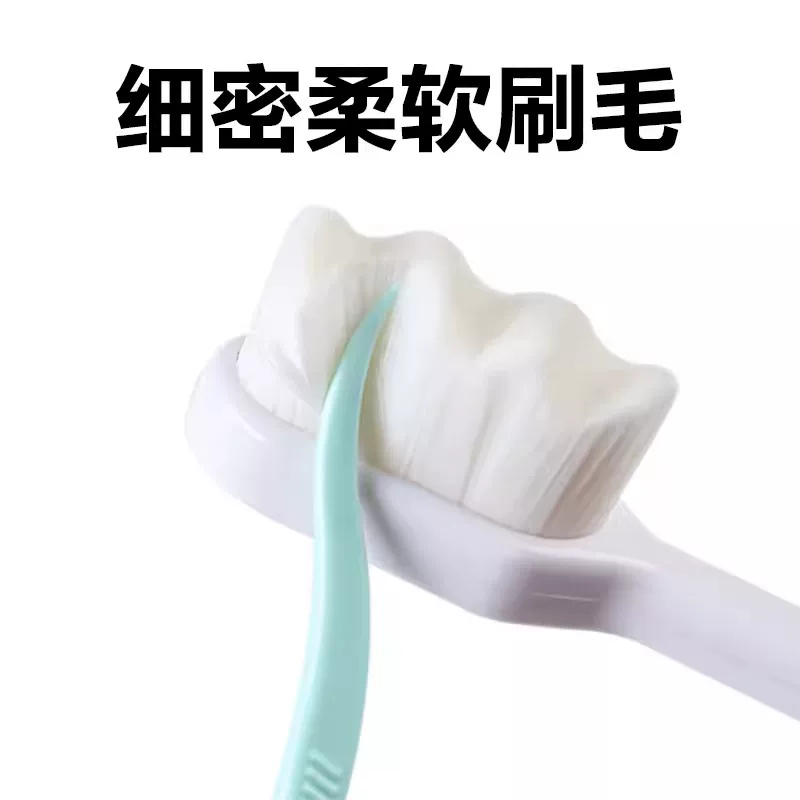 Soft postpartum toothbrush for young mother