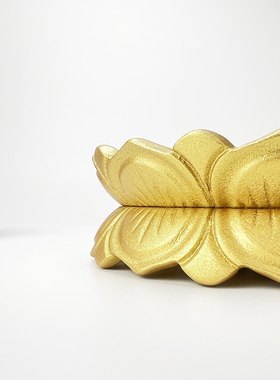 实木雕刻莲花佛像底座稳固耐用