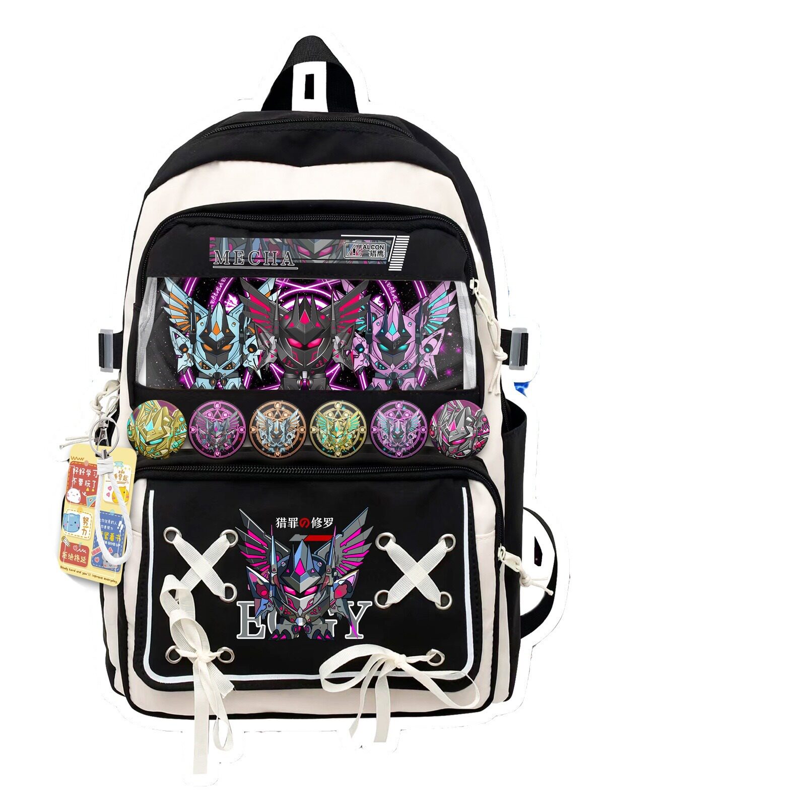 蛋仔派对书包学生猎罪修罗机甲双肩背包户外旅行大容量收纳双肩包