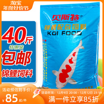 Brocade carp feed 40 catfish for breeding special fish grain fresh water gold fish grain large bag high protein floating universal fish food