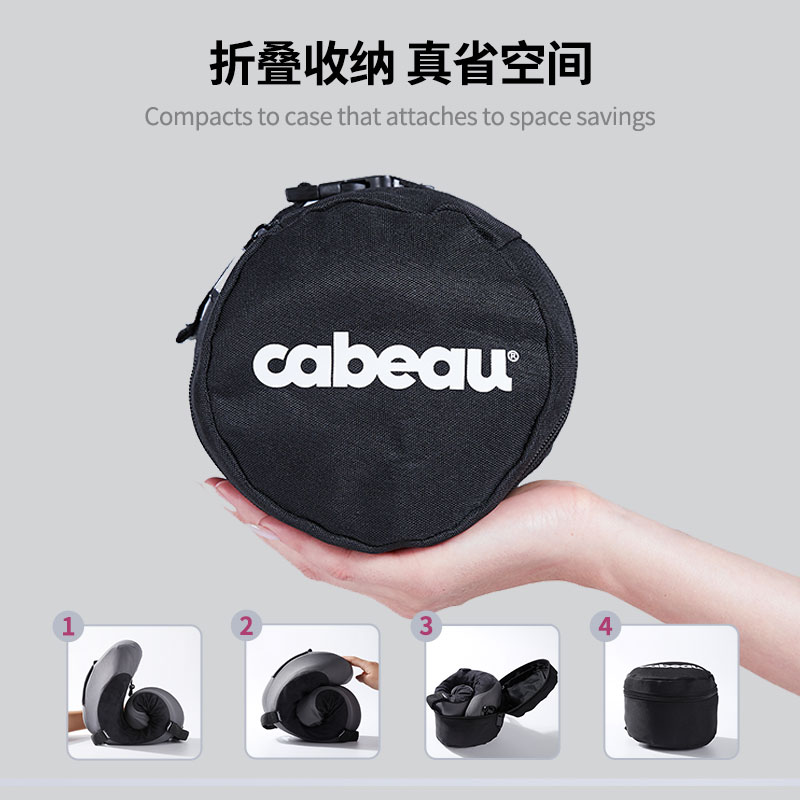 Cabeau u型枕s3护颈枕记忆棉便携旅行枕办公室午睡长途汽车飞机枕 - 图3