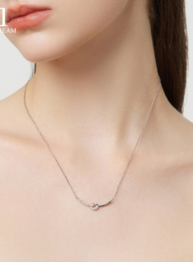 999纯银微笑绳结项链女