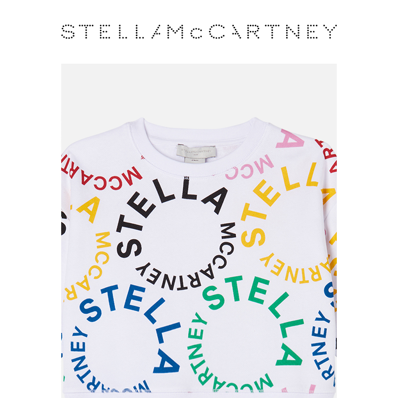 [低至5折]儿童Stella McCartney秋季圆形童装运动衫卫衣外套 - 图0