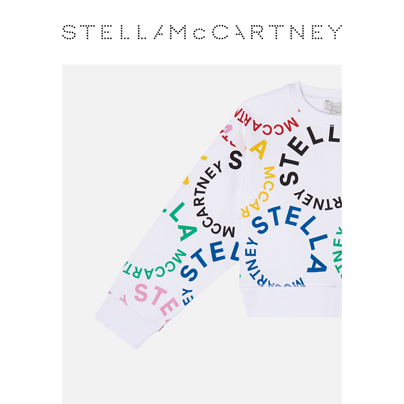 [低至5折]儿童Stella McCartney秋季圆形童装运动衫卫衣外套 - 图1