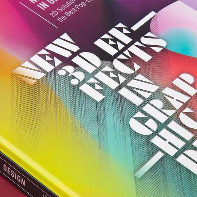 Spot on paper 3D visual art three-dimensional flat brand image layout poster graphic advertising logo design tutorial book New 3D Effects in Graphic Design