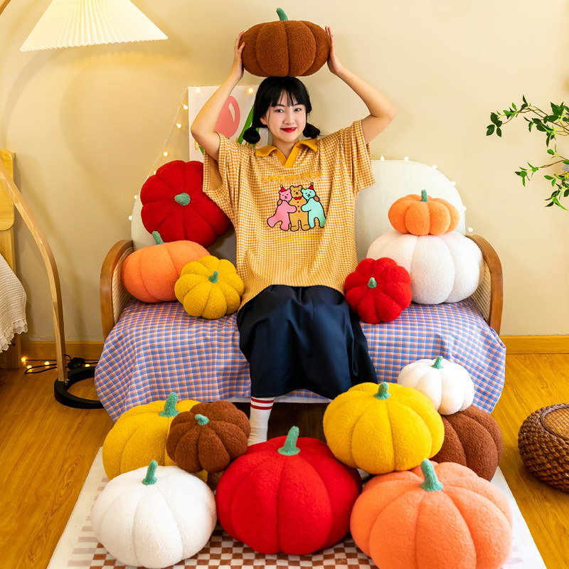 靠枕沙发枕手枕靠垫圆球形靠垫儿童房装饰水果可爱毛绒玩具布娃娃,淘宝优惠券,粉丝福利购,淘宝优惠卷