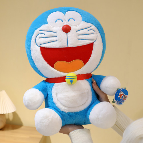哆啦a梦公仔毛绒玩具机器猫抱枕布娃娃玩偶蓝胖子儿童生日礼物女 - 图0