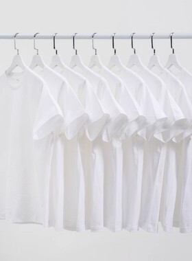 精梳棉230g重磅纯色短袖厚实