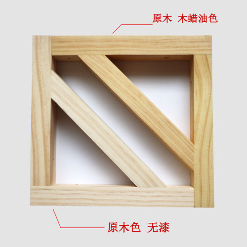 定制实木三角支架木头承重架置物板托架三角架木质墙上灯架支撑架 - 图1